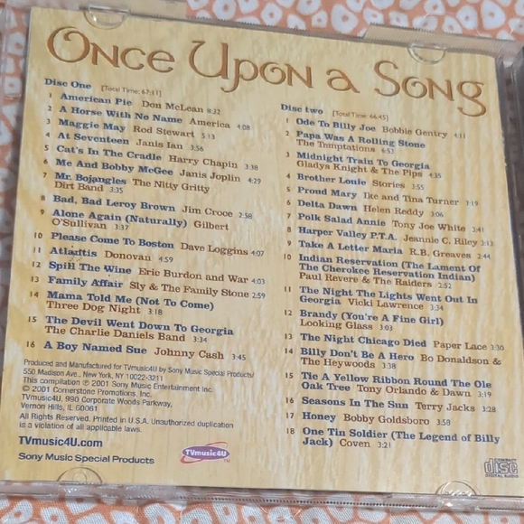 Once Upon a Song CD - Picture 3 of 4